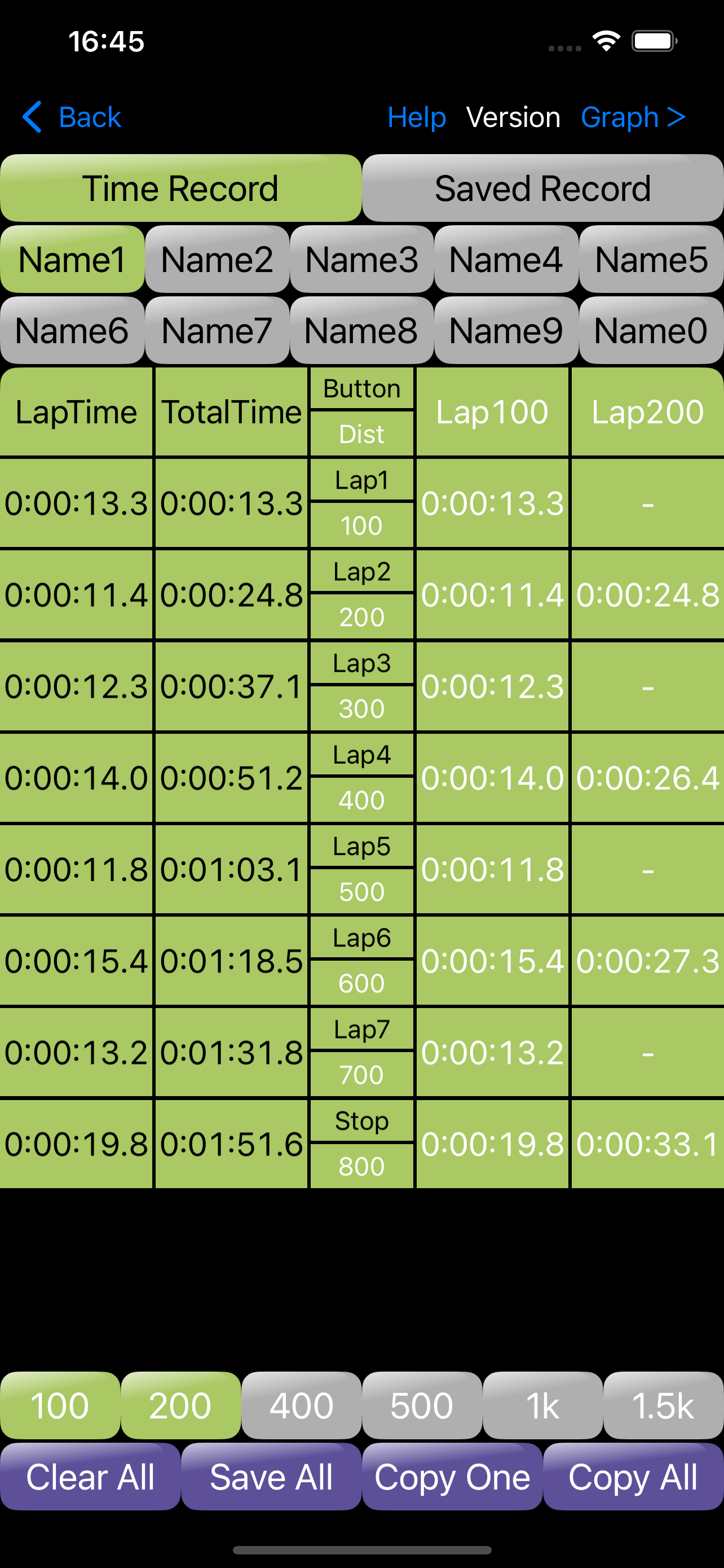 DsStopWatch screenshot 2
