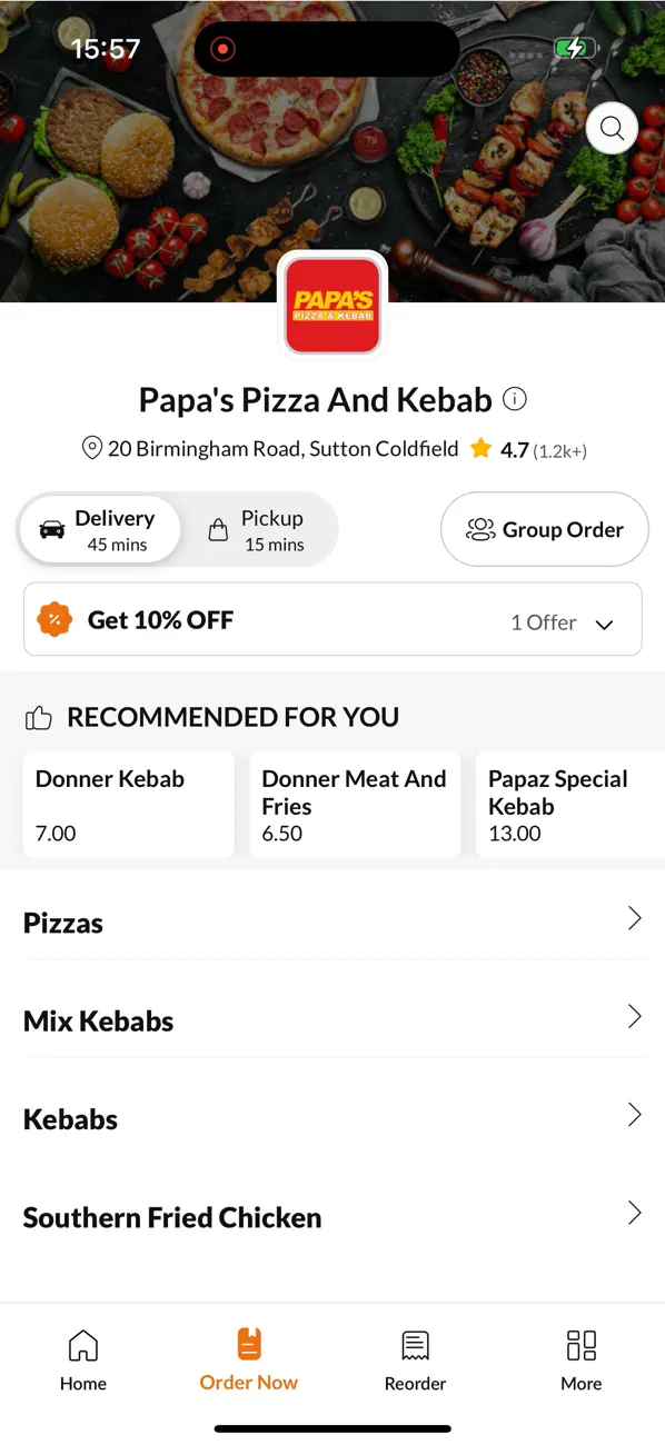 Screenshot #2 pour Papa's Pizza And Kebab.