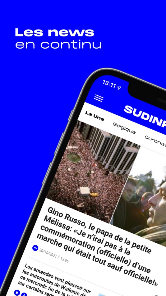 #1. Sudinfo - info en continu (iOS) 由: Rossel & Cie