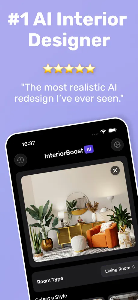 InteriorBoost App Screenshot