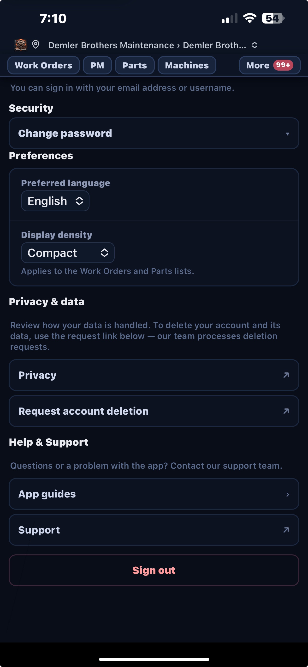 Screenshot 4 of Work Orders App