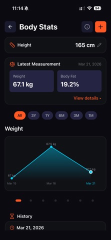 FinalRep: Workout Tracker screenshot