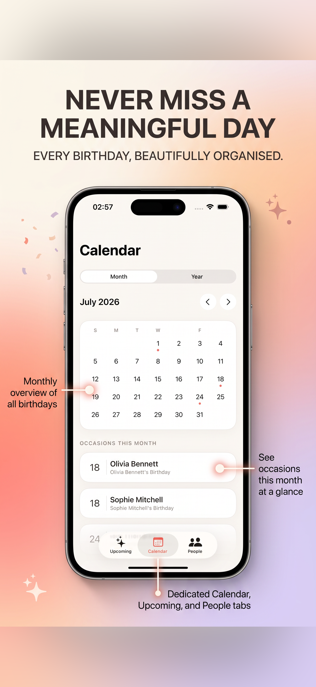 Birthday Reminder: Tracker screenshot 5