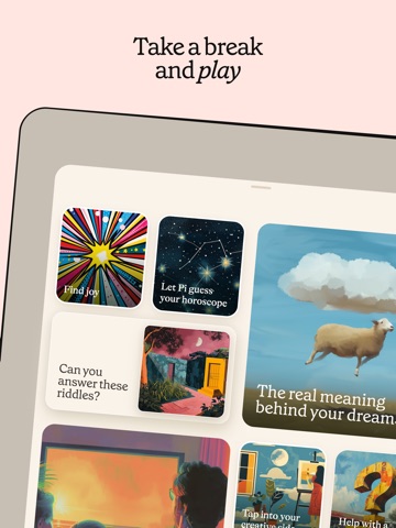 Pi, your personal AI iPad screenshot