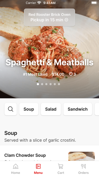 Red Rooster Brick Oven iPhone screenshot 2 - Food & Drink app