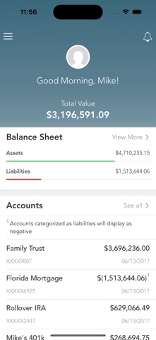 Family Wealth Solutions iPhone screenshot