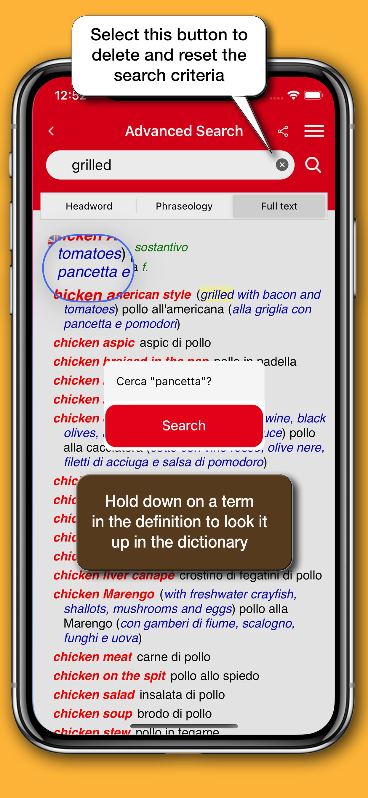 Dizionario di Gastronomia screenshot 5