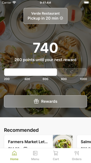 Verde Restaurant To Go app screenshot
