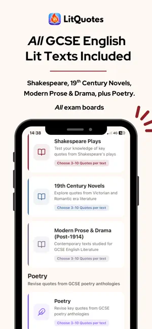 GCSE English - LitQuotes screenshot 4