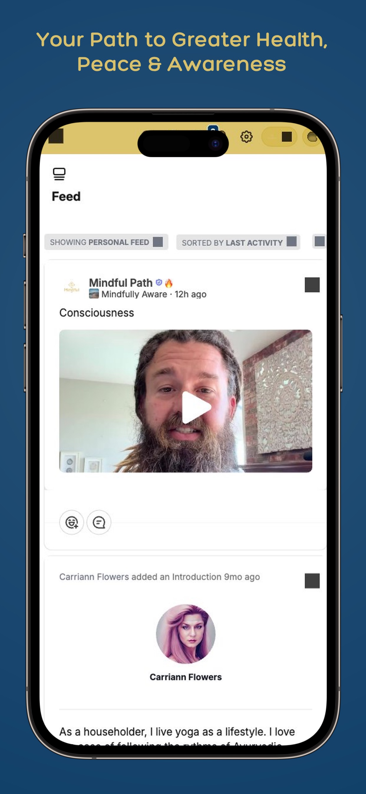 Screenshot 1 of Mindful Path Community
