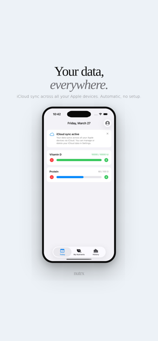 nutrx - Nutrient Tracker Screenshot 5 of 9