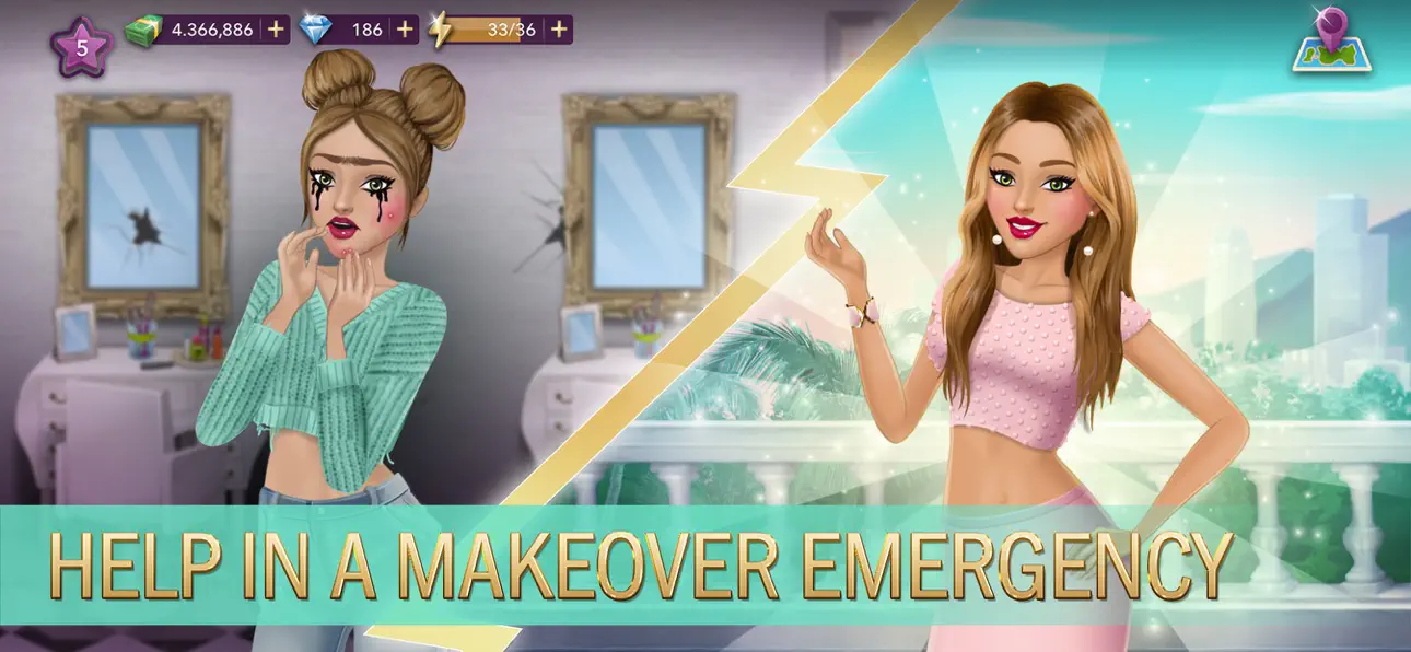 Hollywood Story®: Fashion Star iOS Mod IPA screenshot 1 - iOS game interface