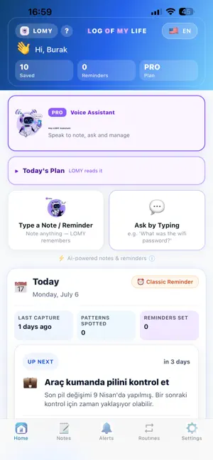 LOMY AI - Log Of MY Life screenshot 1
