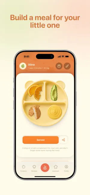 Eat&Grow: Baby First Foods screenshot 1