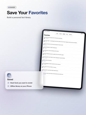 FactStack - Daily Facts iPad screenshot