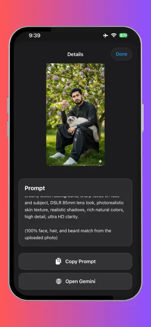 PromptPix -AI Prompt Generator iPhone screenshot 5