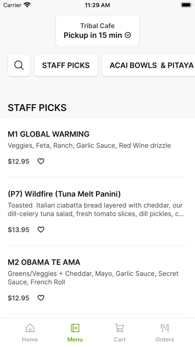 Screenshot 2 of Tribal Cafe To Go App