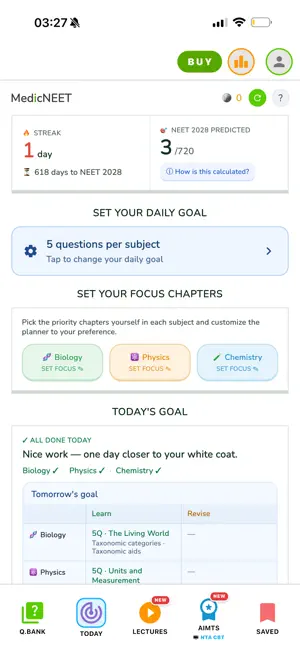 MedicNEET: NEET Prep 2027 screenshot 3