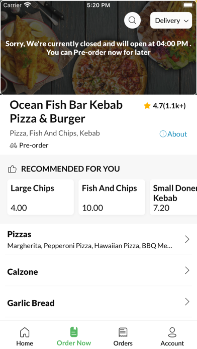 OceanFishBarKebabPizza&Burger Screenshot