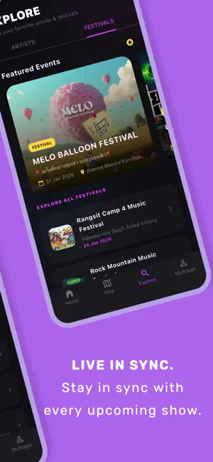 MyStage - Artist Tracker iPhone screenshot 3