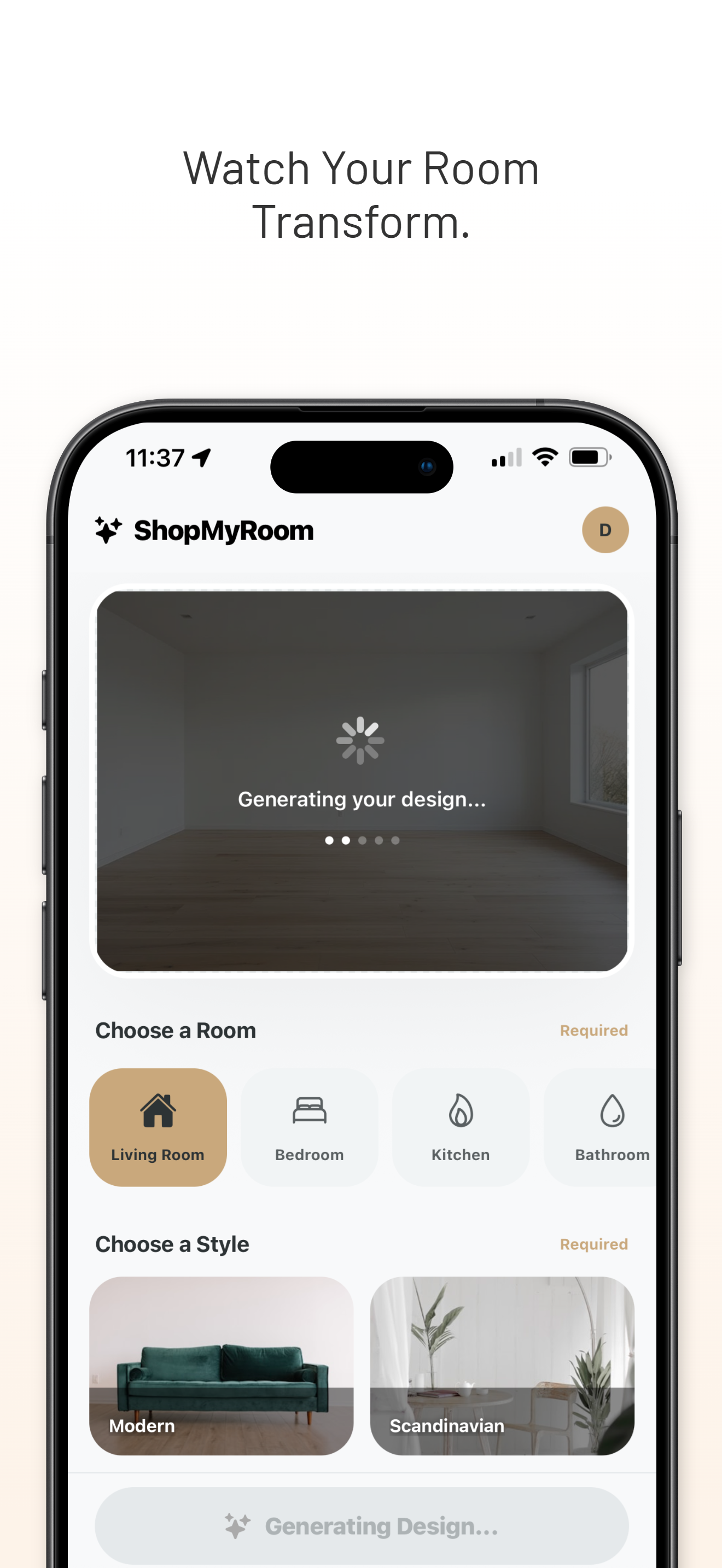 AI Room Redesign & Makeover