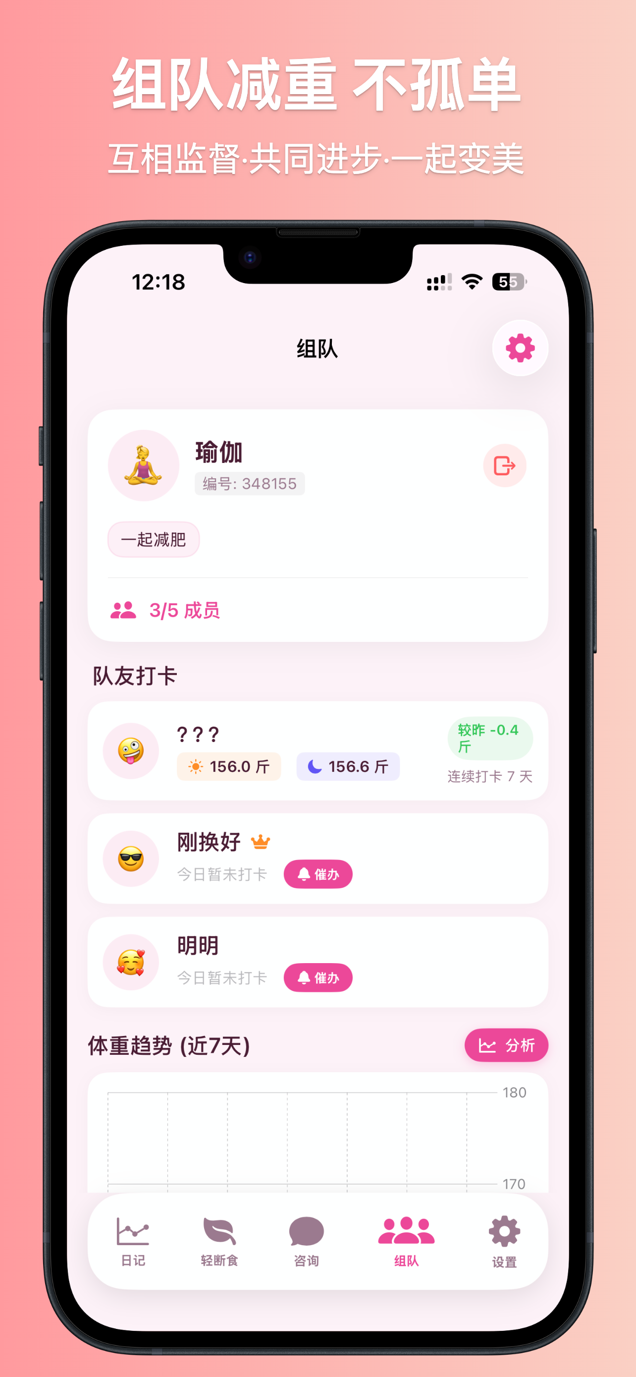 瘦着呢