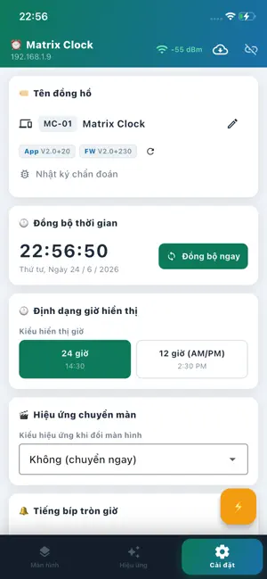 Matrix Clock - Cài đồng hồ screenshot 2