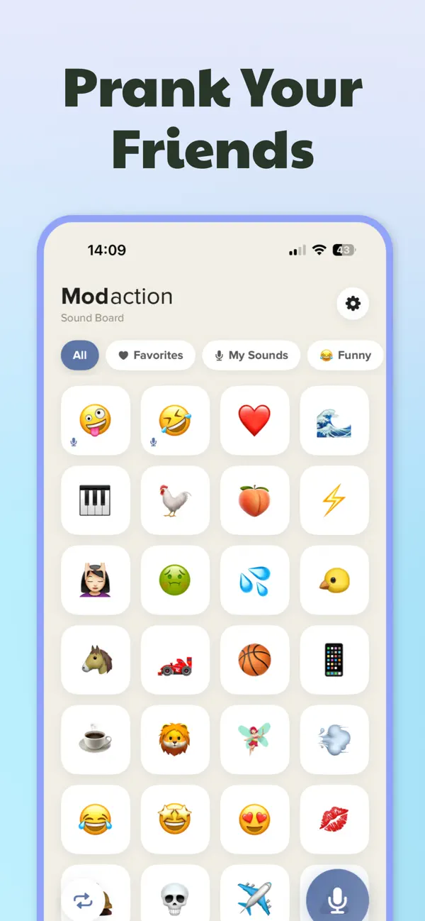 Screenshot #1 pour Modaction: Farces Emoji & Sons