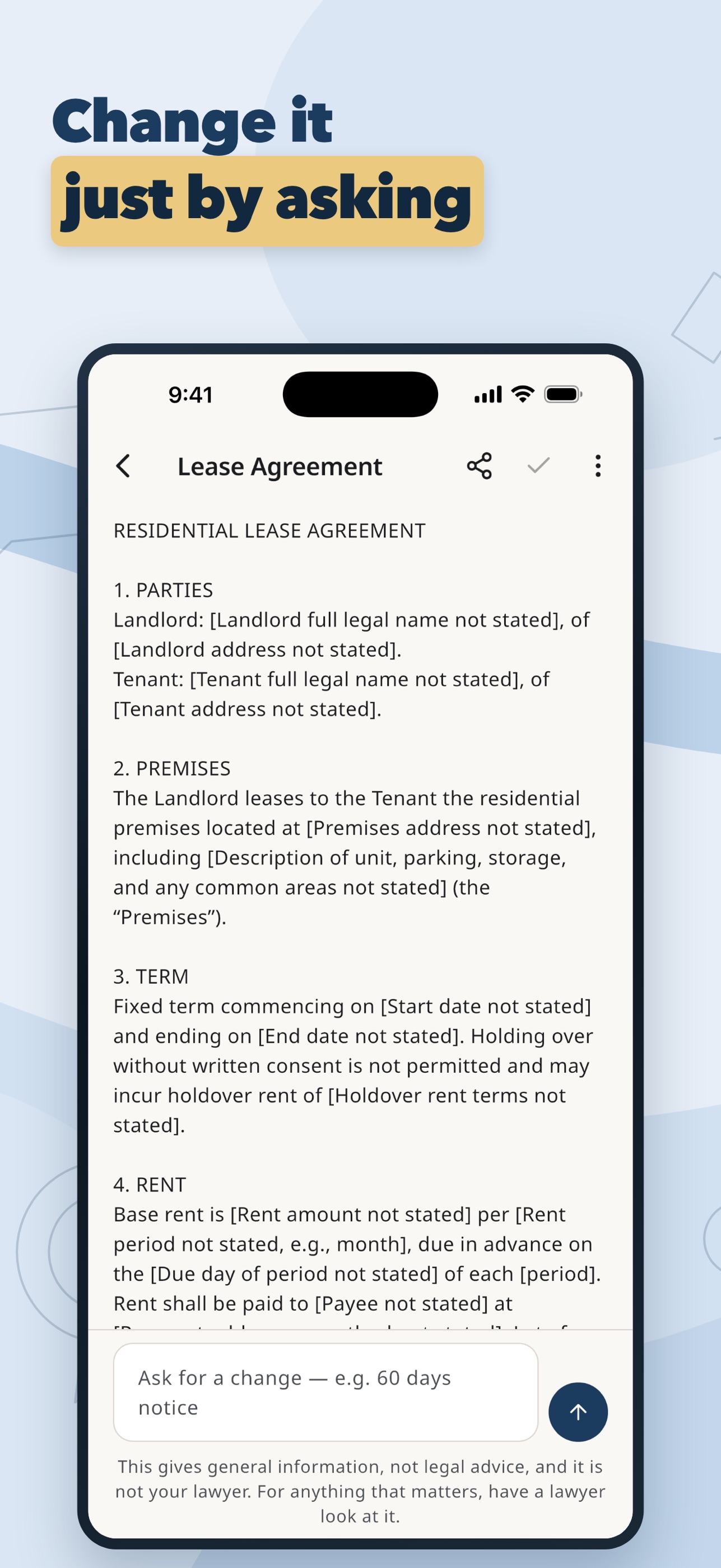 Screenshot 4 of AI Legal Assistant .