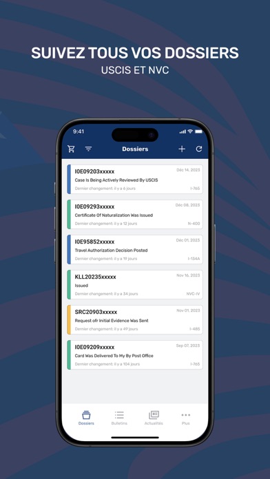 Screenshot #2 pour Case Tracker for USCIS & NVC