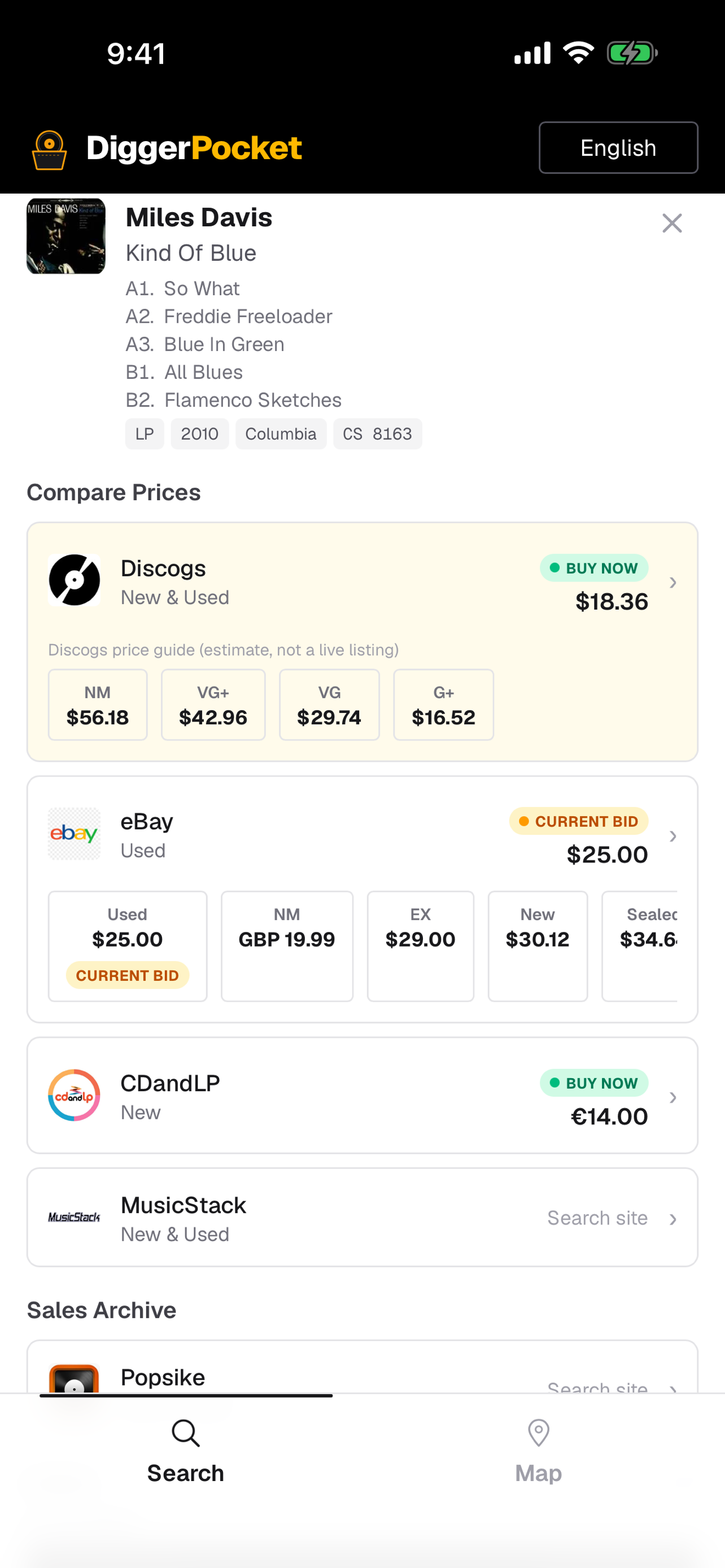 DiggerPocket: Vinyl Prices screenshot 3