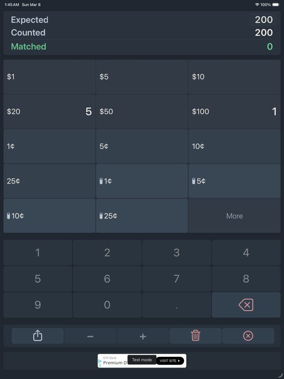 ChaChing Money Counter iPad screenshot