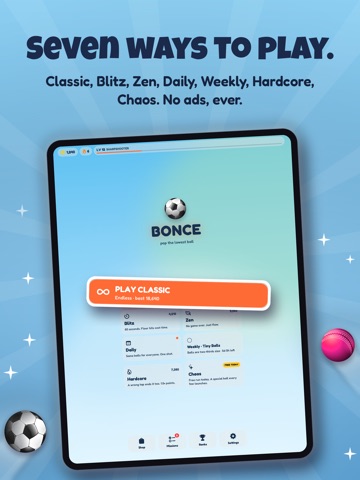 Bonce: Ball Pop Reaction Game iPad screenshot