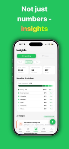 AI Budget & Finance - FinSavr iPhone screenshot