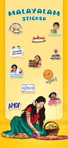 Malayalam Stickers ! iPhone screenshot