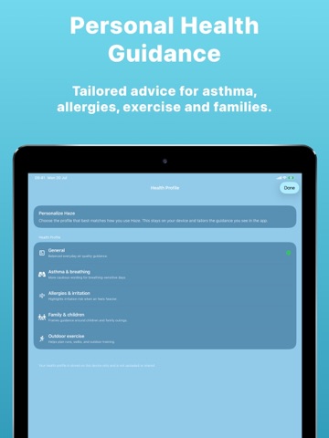 Haze: Air Quality & AQI Map iPad screenshot 5