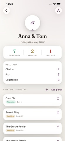 Replycard: Wedding RSVP Screenshot 2 of 4