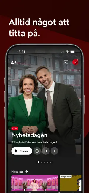 TV4 Play iPhone screenshot 3