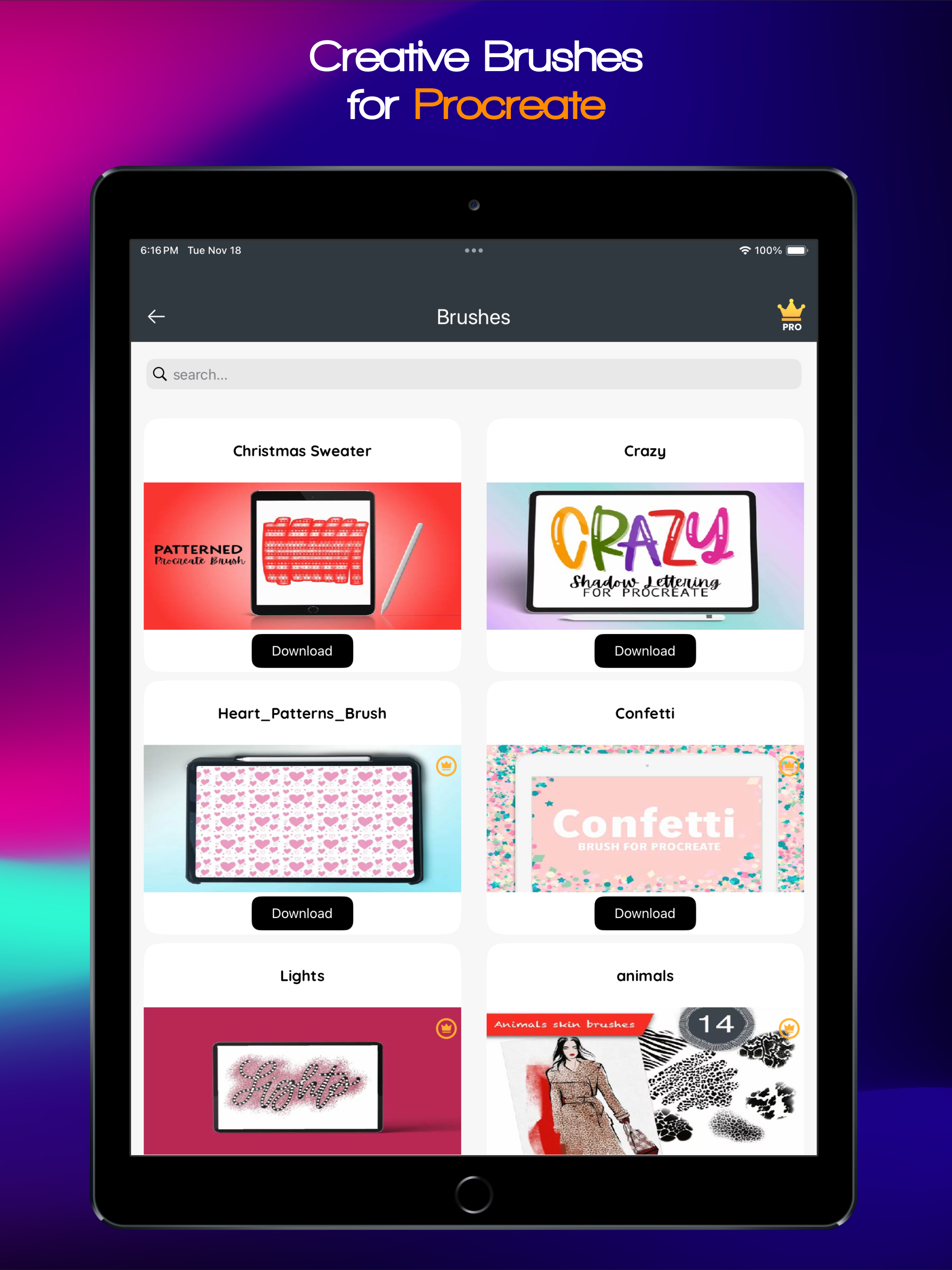 Fonts & Brushes for Procreate screenshot 9