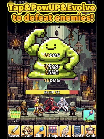 Hack and slash clicker iPad screenshot