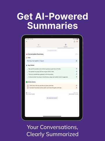 Voice Dictation: iScribe iPad screenshot