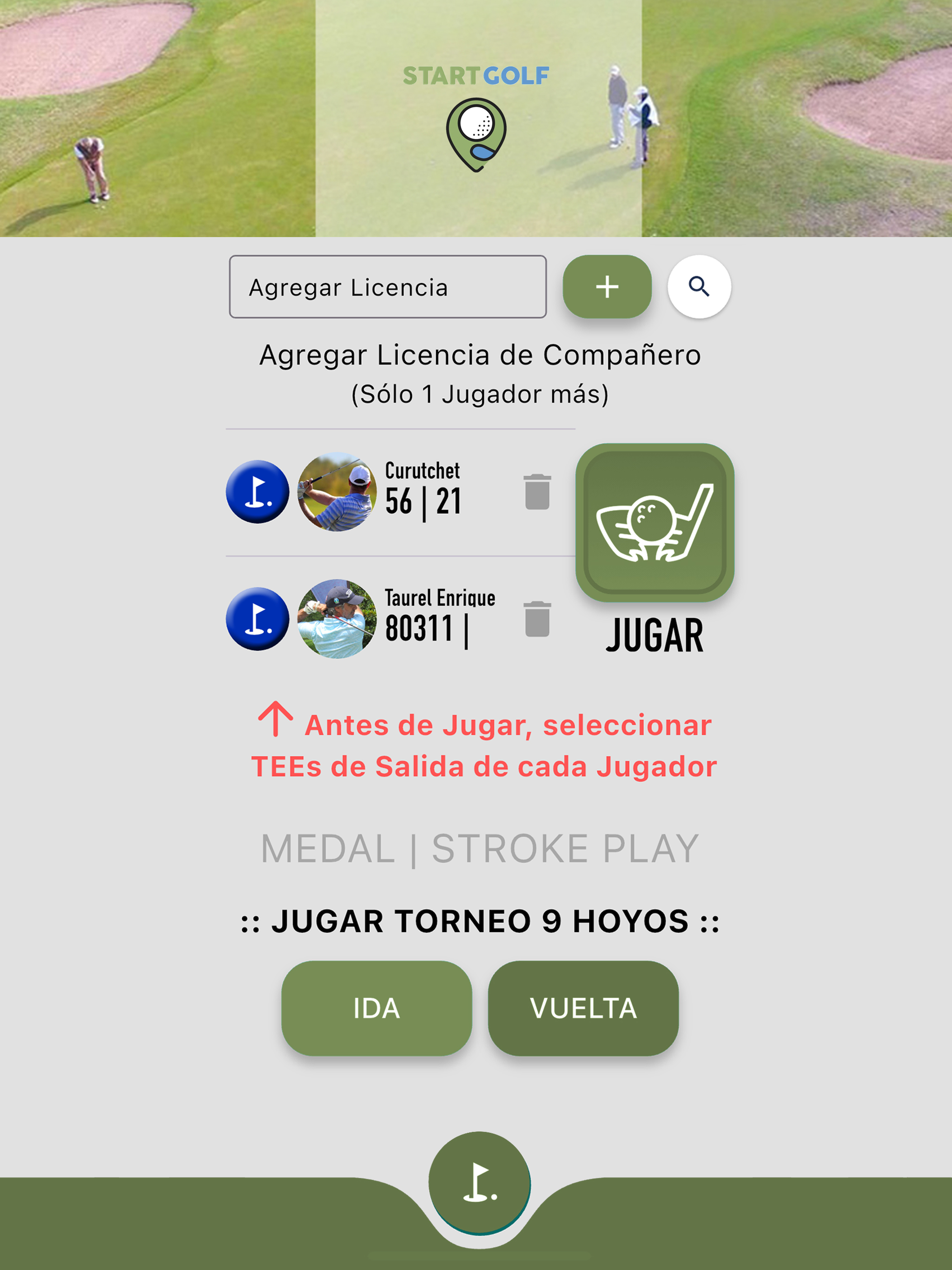 Start Golf