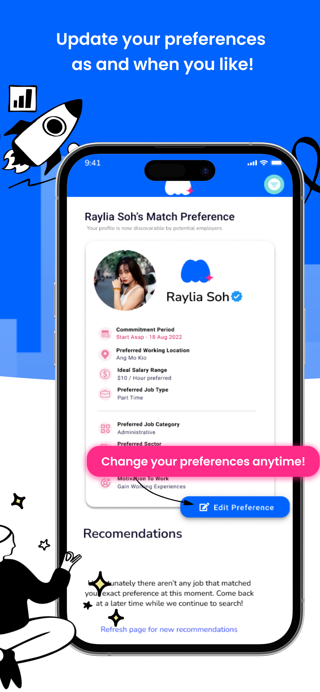 Matchiee: Part-Time Jobs