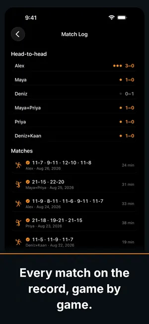 Table Tennis Serve Scoreboard screenshot 2