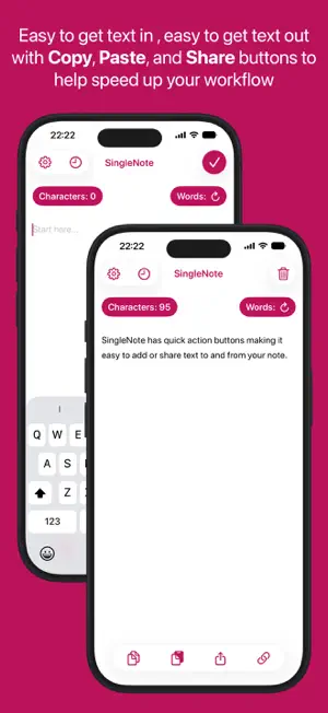 SingleNote screenshot 2