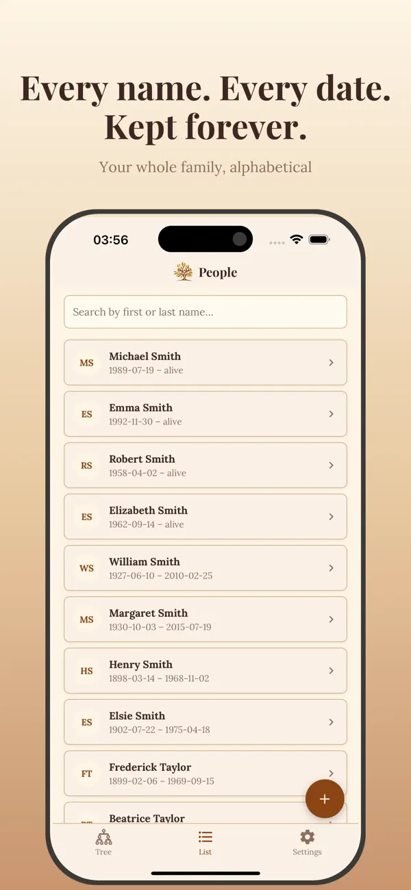 Screenshot #3 pour Family Tree: My Ancestors