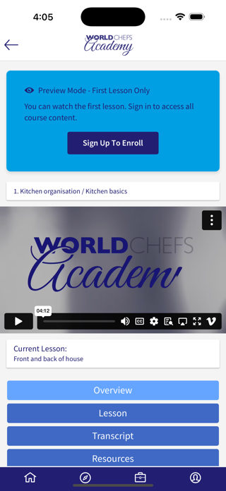 Worldchefs Academy Screenshot 4 of 4