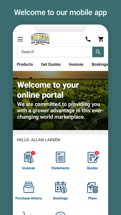 WCAS Grower Advantage Screenshot