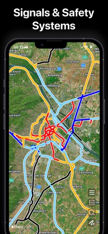 Railway Map - OpenRailwayMap screenshot