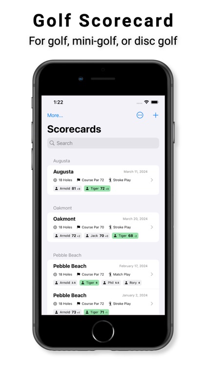 Golf & Mini-Golf Scorecard screenshot-3